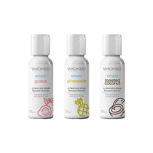 Wicked Simply - Tropical Trio - 3-pack glijmiddel met smaak